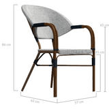 Riley Cozy Boho Dark Dining Chair Set of 4