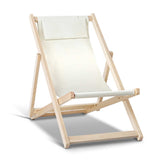 Gardeon Outdoor Furniture Sun Lounge Chairs Deck Chair Folding Wooden Patio Beach