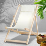 Gardeon Outdoor Furniture Sun Lounge Chairs Deck Chair Folding Wooden Patio Beach