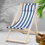 Gardeon Outdoor Furniture Sun Lounge Beach Chairs Deck Chair Folding Wooden Patio