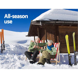 Gardeon Outdoor Furniture Sun Lounge Wooden Beach Chairs Deck Chair Folding Patio