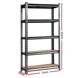 Giantz 5x0.7M Warehouse Racking Shelving Storage Rack Steel Garage Shelf Shelves