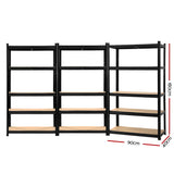 Giantz 3X0.9M Warehouse Shelving Garage Storage Racking Steel Metal Shelves