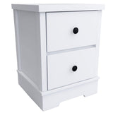 Margaux White Coastal Style Bedside Table