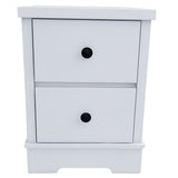 Margaux White Coastal Style Bedside Table