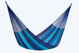 King Size Cotton Hammock in Caribean Blue