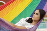 Jumbo Size Cotton Hammock in Rainbow