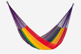 Jumbo Size Cotton Hammock in Rainbow