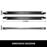 Pair Side Steps Running Boards For Holden Colorado 2012 - 2018 4DR Dual Cab