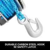 Hand Winch 2000KG/4410LBS 3 Speed Dyneema Synthetic Rope Boat Car Marine 4WD 10M