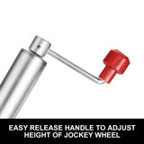 Jockey Wheel 10" Swing Up Solid Wheel 1000KG Caravan Boat Trailer Greasable