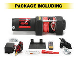 FIERYRED Wireless 4500LBS/2041kg 12V Electric Winch Synthetic Rope Boat ATV 4WD