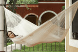 Jumbo Size Outdoor Cotton Hammock in Cream