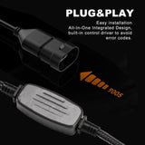 Pair LED Headlight Kit Driving Lamp CSP 9005 High Low Beam Canbus ERROR FREE