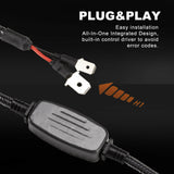 Pair LED Headlight Kit Driving Lamp CSP H1 High Low Beam Canbus ERROR FREE