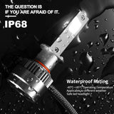 Pair LED Headlight Kit Driving Lamp CSP H1 High Low Beam Canbus ERROR FREE