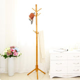 SOLD - Solid Wood Hanger Floor Standing Coat Rack Creative Home Furniture Clothes Hanging Storage Rack Wood Hanger Bedroom Drying Rack