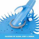 Swimming Pool Cleaner Floor Blue Climb Wall Automatic Vacuum 10M Hose