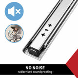 Drawer Slider Runner Ball Bearing Locking 125kg Track Cabinet Heavy Duty