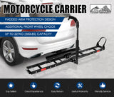 Steel Motorcycle Motorbike Carrier Rack 2" Towbar Hitch Mount With Ramp San Hima