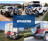 Steel Motorcycle Motorbike Carrier Rack 2" Towbar Hitch Mount With Ramp San Hima