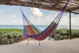 Deluxe Outdoor Cotton Mexican Hammock  in Colorina Colour