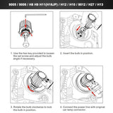 Philips 9006 HB4 36W 12000LM LED Car Headlight Kit Replace Bulb Lamp Globe 6500K