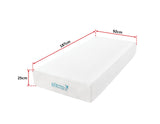 Palermo Single 25cm Gel Memory Foam Mattress - Dual-Layered - CertiPUR-US Certified