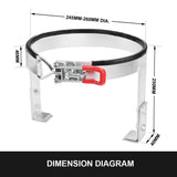 Gas Bottle Holder 4.5 KG Lockable Galvanized for Trailer Camping Caravans 4WD