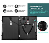 Folding Solar Panel Kit 18V 250W Mono Caravan Boat Camping charging ATEM POWER