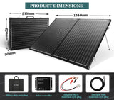 Folding Solar Panel Kit 18V 250W Mono Caravan Boat Camping charging ATEM POWER