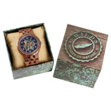 Men Premium Self-Winding Transparent Body Kosso Wood Watches