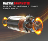 14500LBS Electric Winch Synthetic Rope Wireless Remote 6577kg 12V ATV 4WD Truck