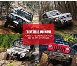 14500LBS Electric Winch Synthetic Rope Wireless Remote 6577kg 12V ATV 4WD Truck
