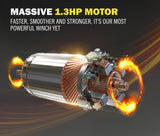 FIERYRED 3000LBS/1361kg Electric Winch Car Steel Cable 12V Wireless Remote 4WD