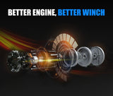 Fieryred 3000Lbs/1361Kg Wireless 12V Electric Winch Synthetic Rope Boat Atv 4WD