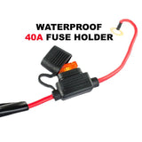 LED Light Wiring Loom Harness Relay Kit Driving Lamp Plug Quick Fit High Beam