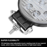 Pair Cree Led Work Lights Round Work Driving Lamp 4WD Offroad Reverse Truck