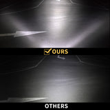 Pair 4inch LED Driving Lights Work Spot Flood Combo Cree Square Offroad 4WD