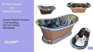 Armada Copper Nickel Bathtub to Cater your Desire of Luxurious Bathing