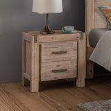 Java Bedside Table Oak