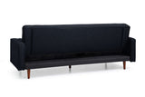 Sofa Marcella Black Velvet Fabric