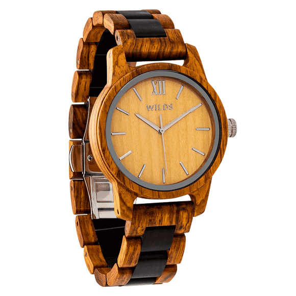 Men Handmade Ambila Wooden Timepiece