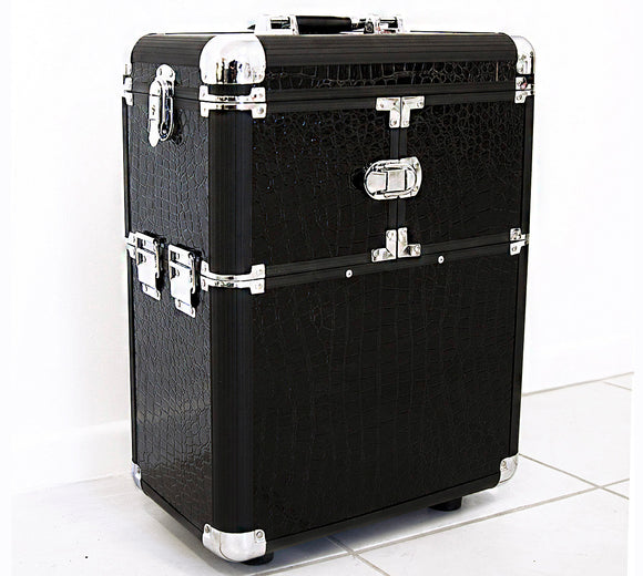 Deluxe Professional Beauty Makeup Cosmetic Suitcase Organizer Trolley