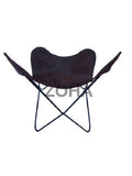 Boston Genuine Leather Butterfly Chair  Single Metal Frame Fully Welded .