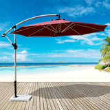 3m Aluminium Cantilever Outdoor Umbrella (Maroon)