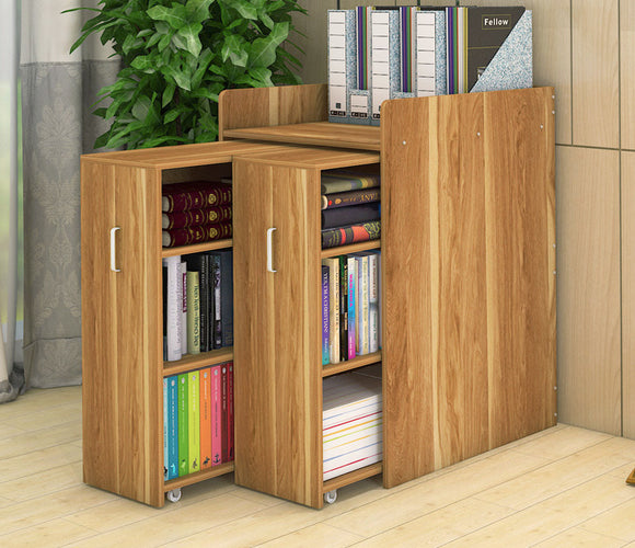 Infinity Vertical Cabinet Shelving System 2-Drawer (Oak)
