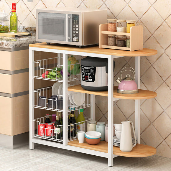 Optimal Organizer Kitchen Workbench Storage Shelf (Oak)