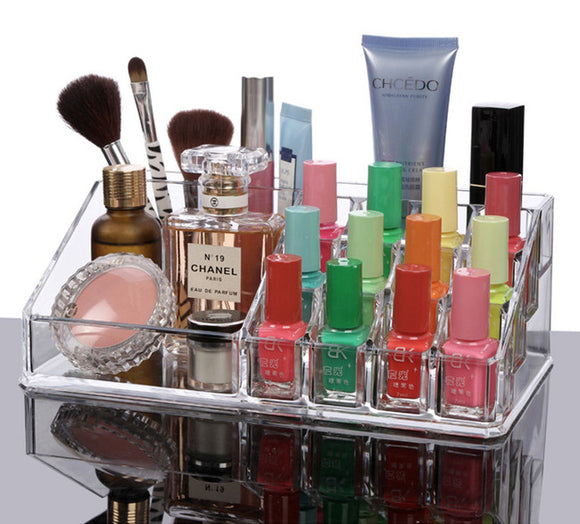 Deluxe Acrylic Cosmetic Organiser Makeup Container Storage