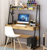 Liberty Computer Desk Workstation with Shelves & Drawers (Oak)